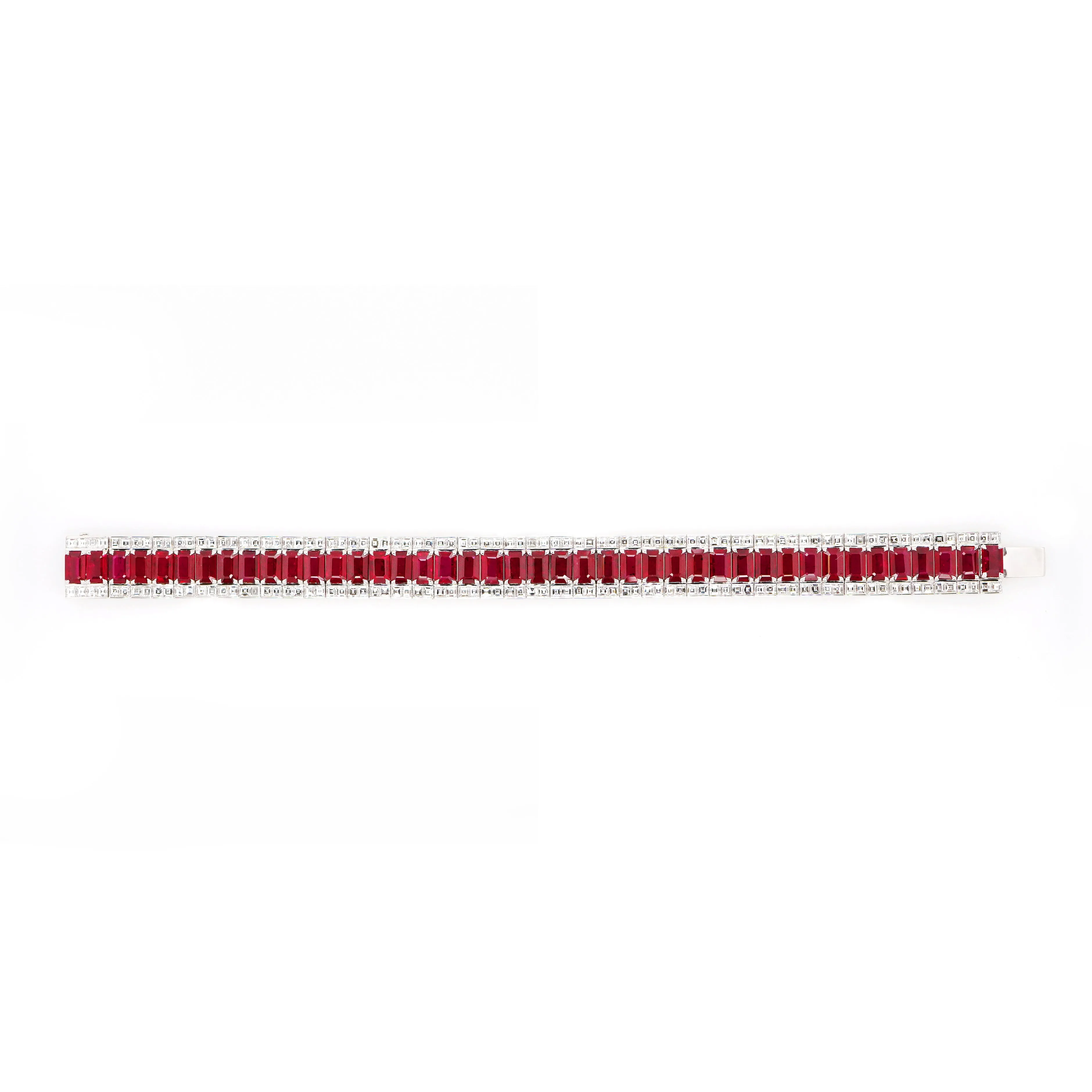 25.91 cts Ruby with Diamond Bracelet (ENQUIRE)