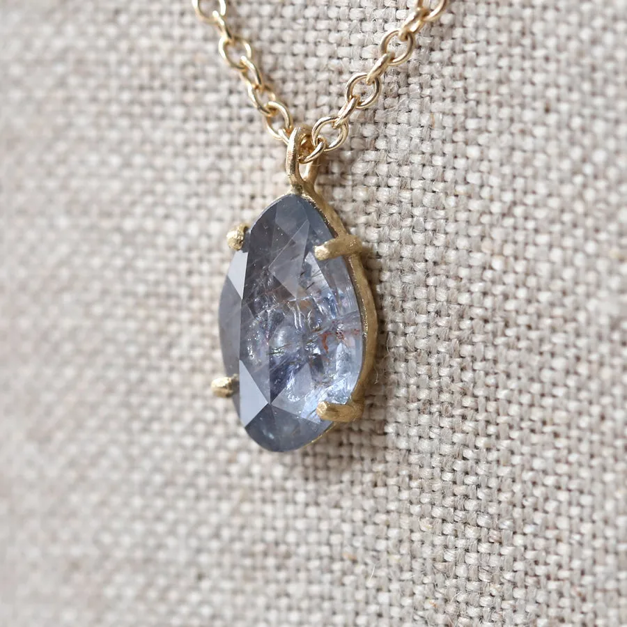 4.42ct natural blue sapphire necklace