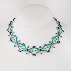94.65 / 30.67 cts Blue Sapphire with Emerald Necklace (ENQUIRE)