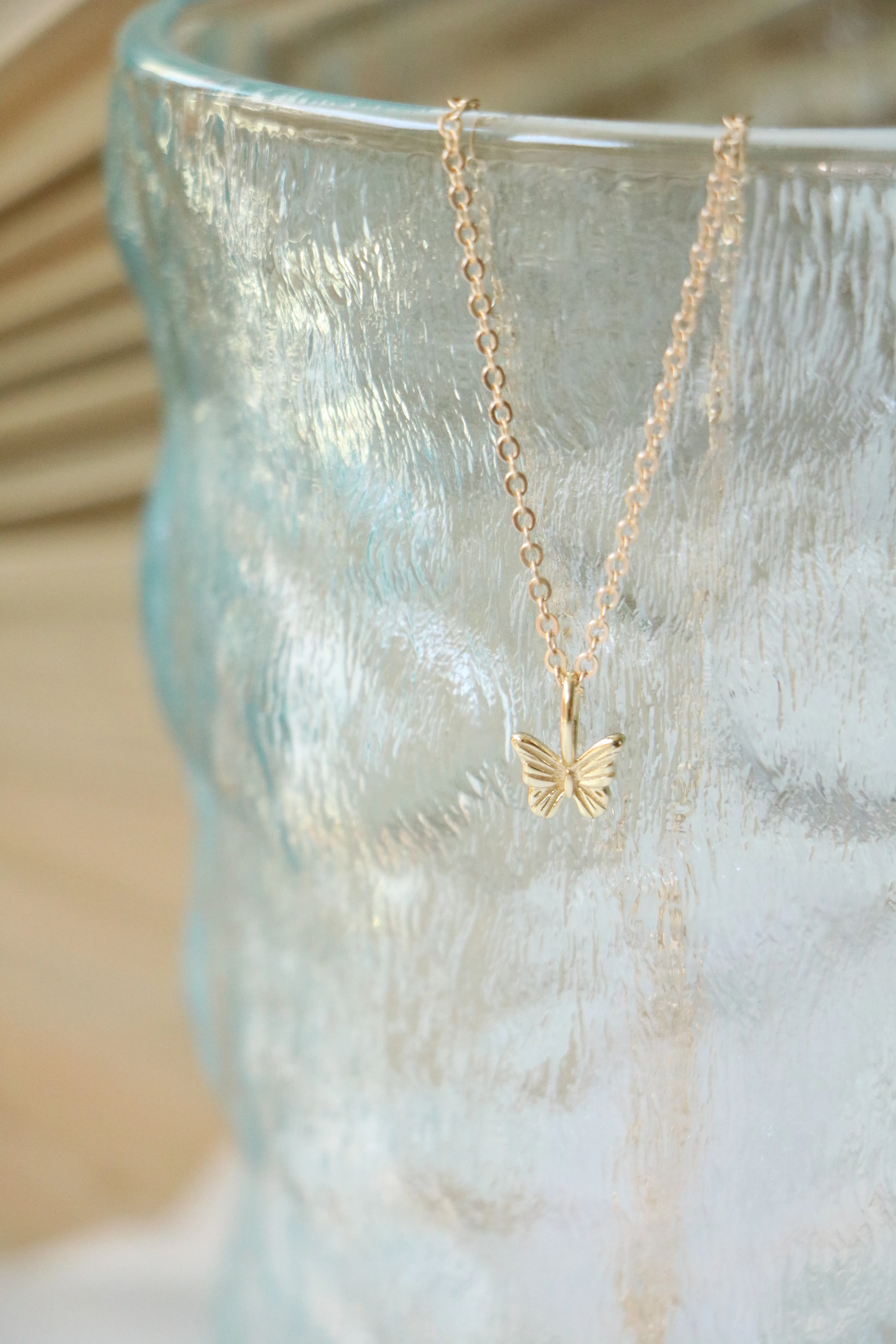 butterfly necklace { gold }