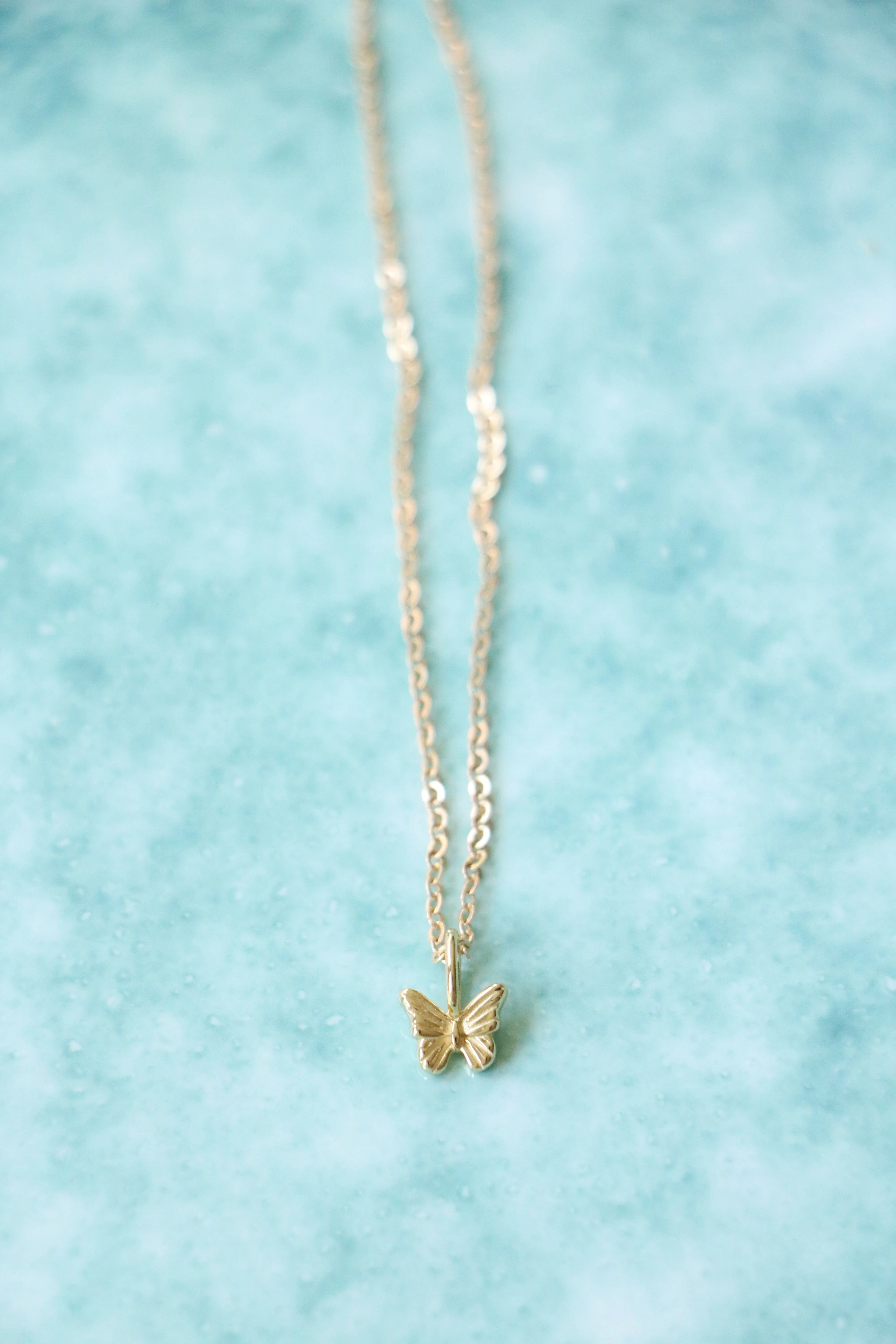 butterfly necklace { gold }