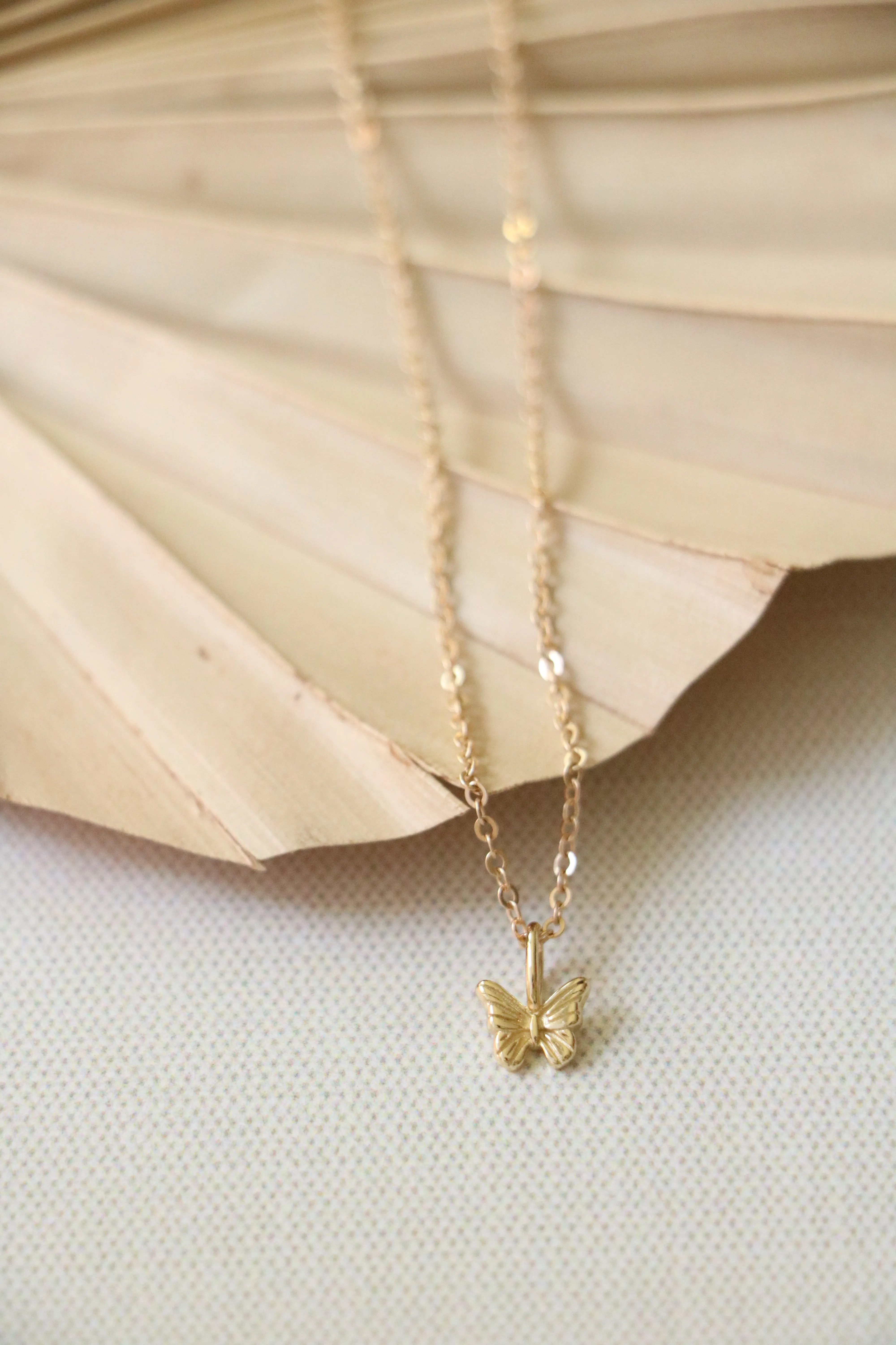butterfly necklace { gold }