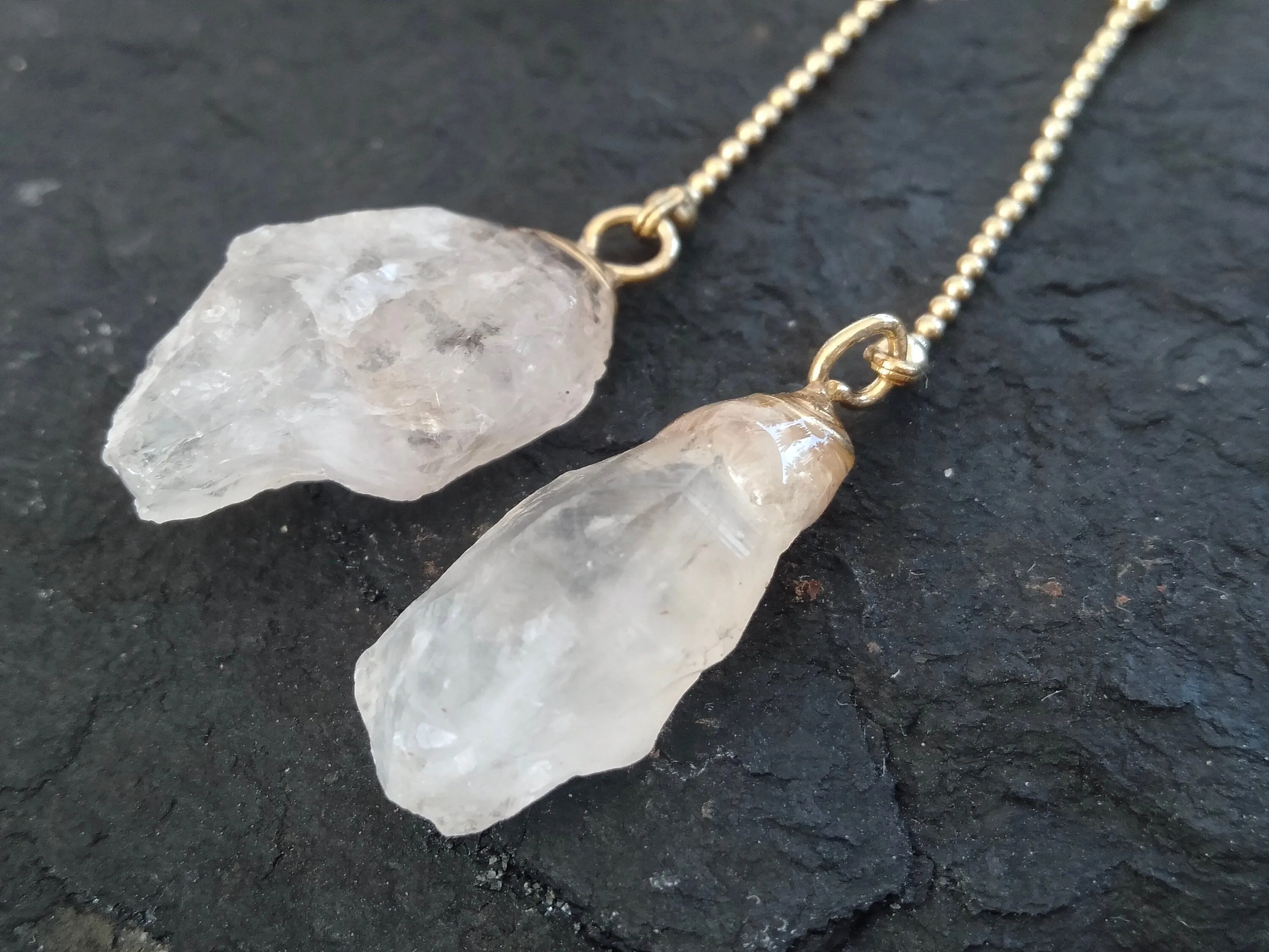 Darwin Amethyst / Crystal earrings