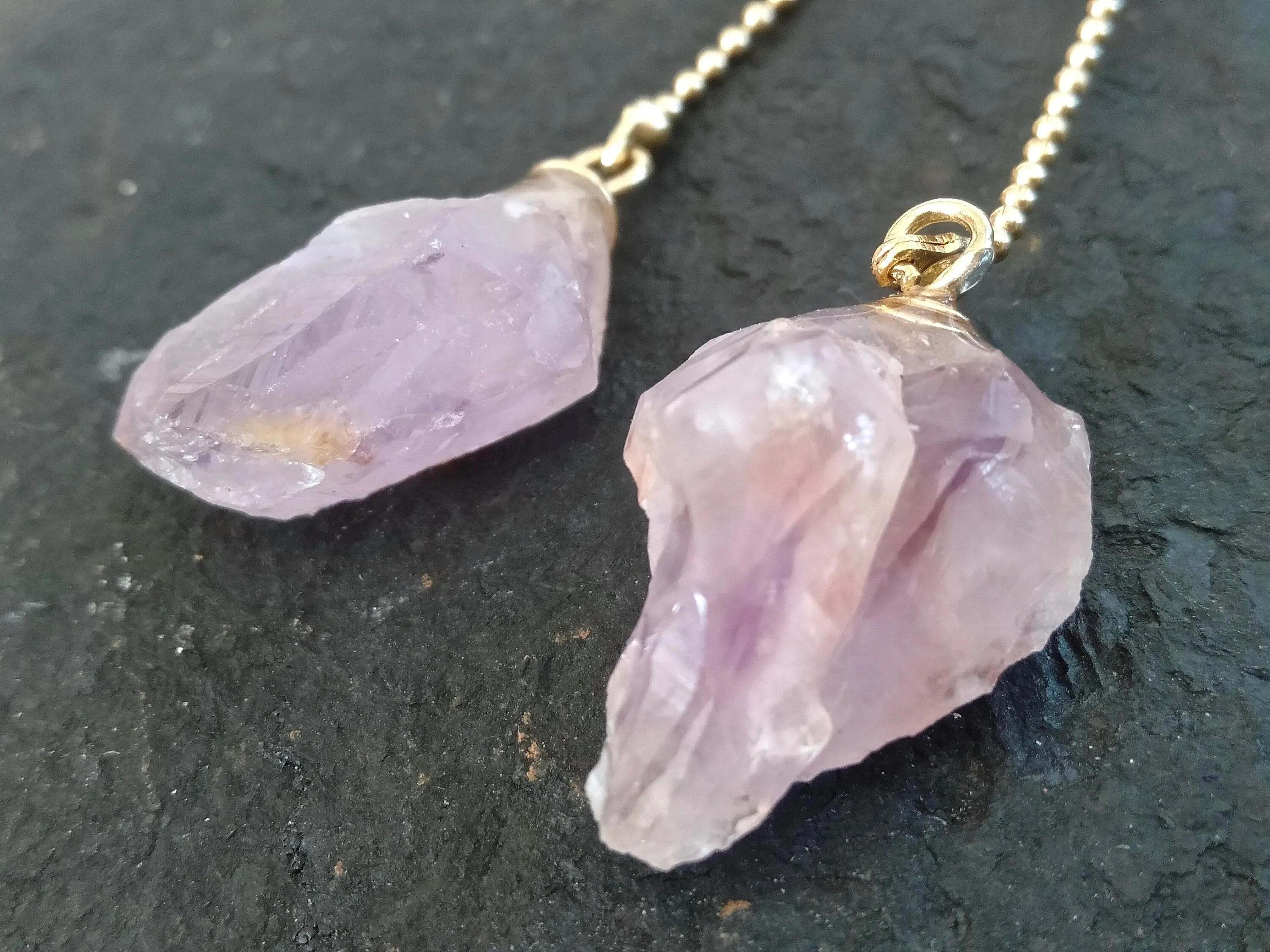 Darwin Amethyst / Crystal earrings