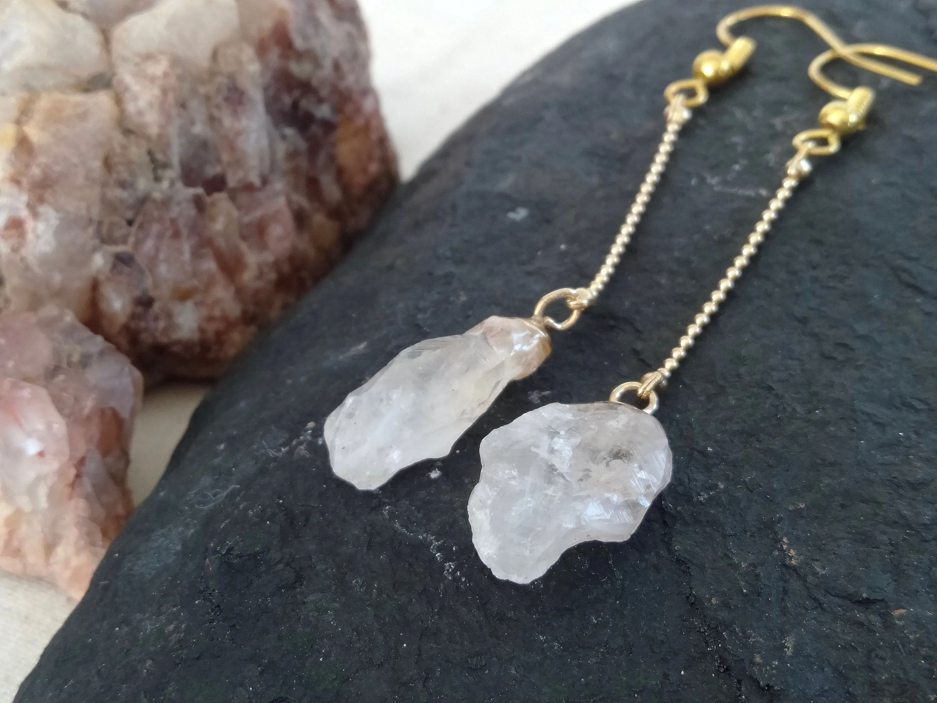 Darwin Amethyst / Crystal earrings