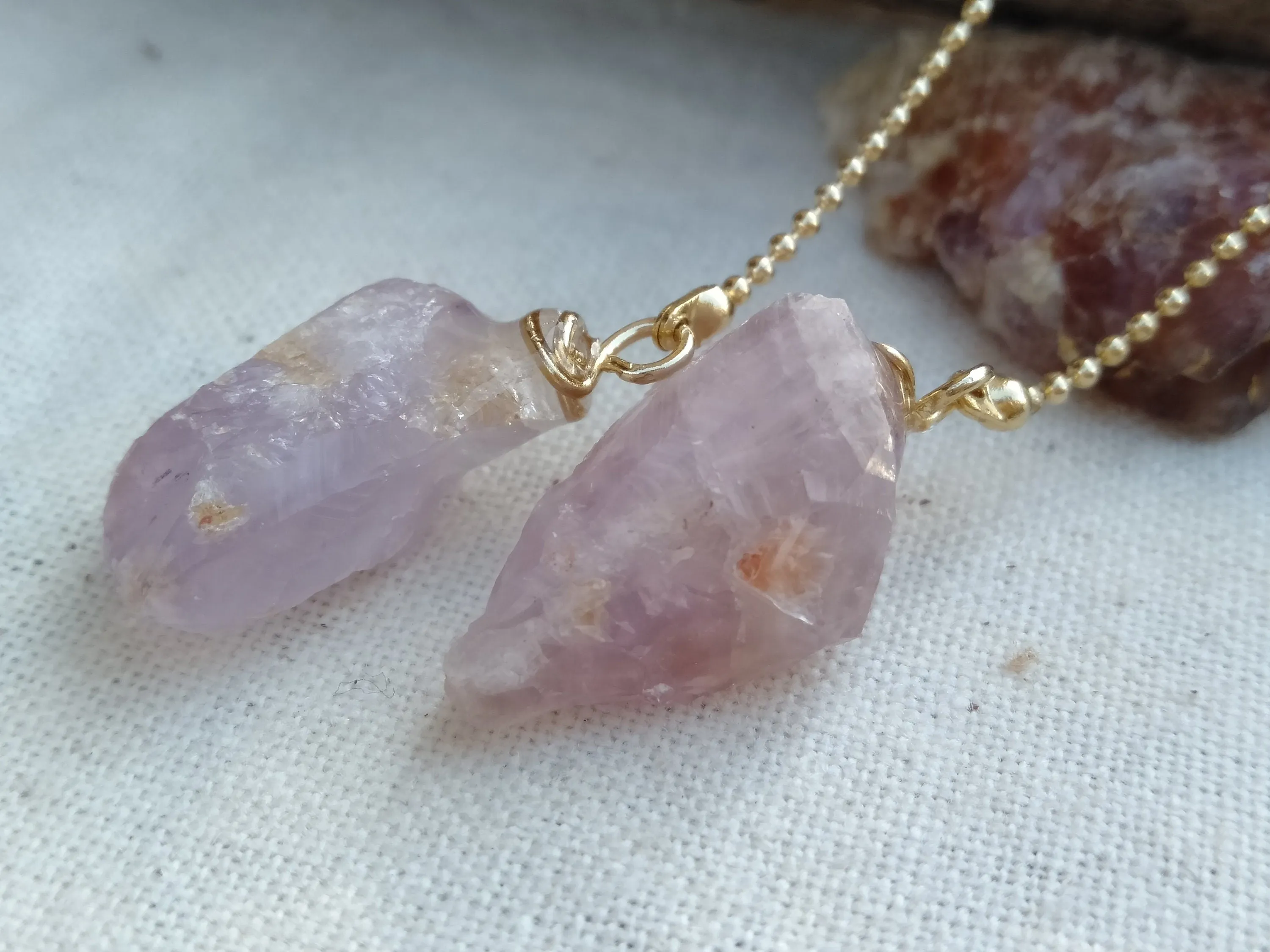 Darwin Amethyst / Crystal earrings