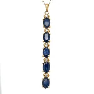 Estate Sapphire and Diamond Necklace at Regard Jewelry in Austin, Texas
