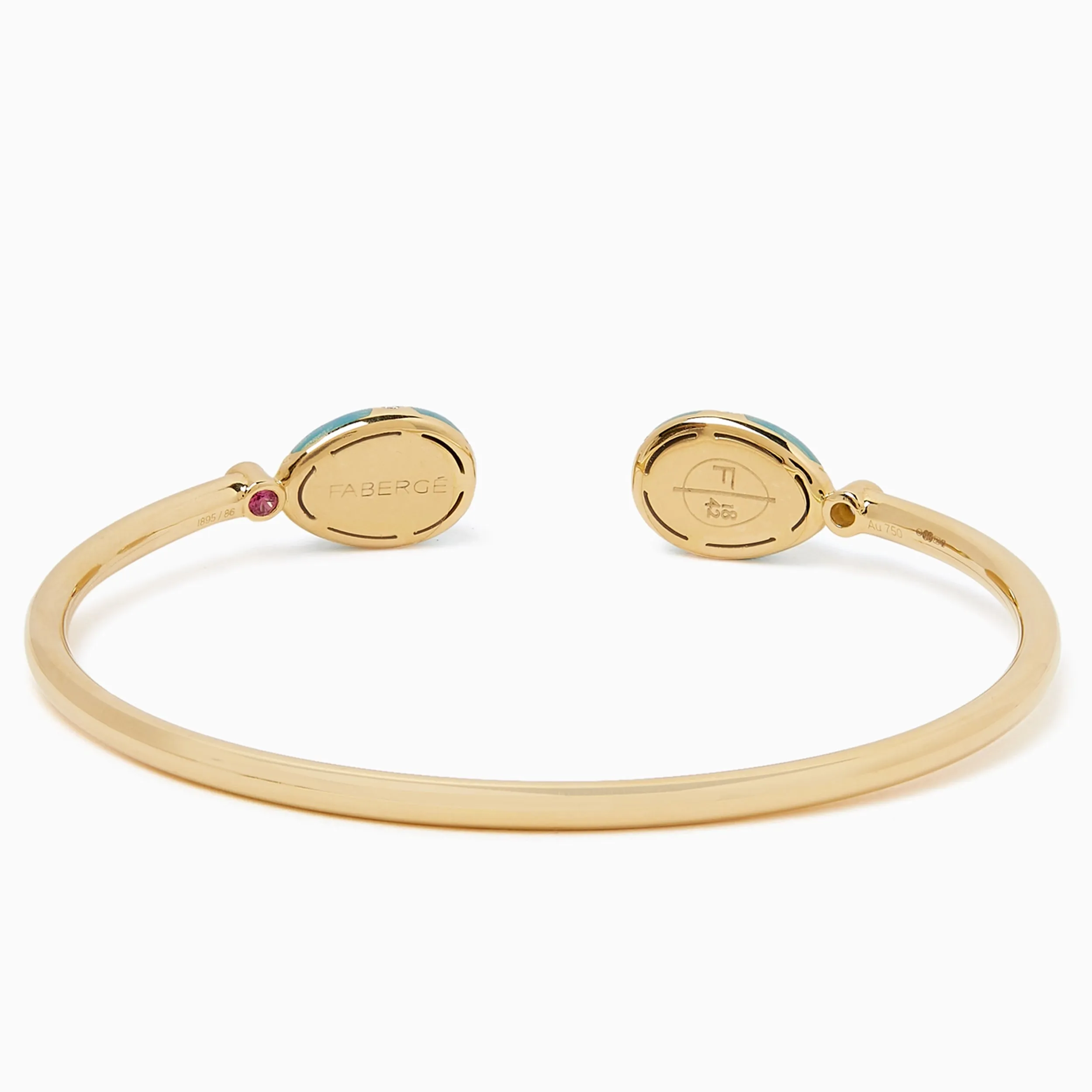 Guilloché Enamel Open Set Bracelet