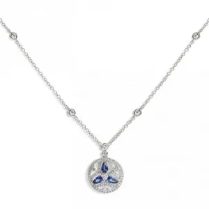 Mandala Necklace- Blue Sapphire 1.14ct