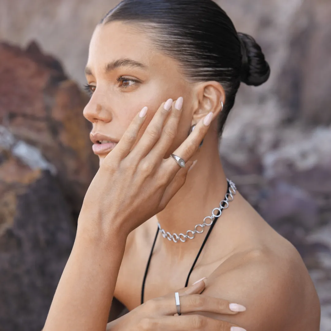 Marcia Opal Ring - Sterling Silver