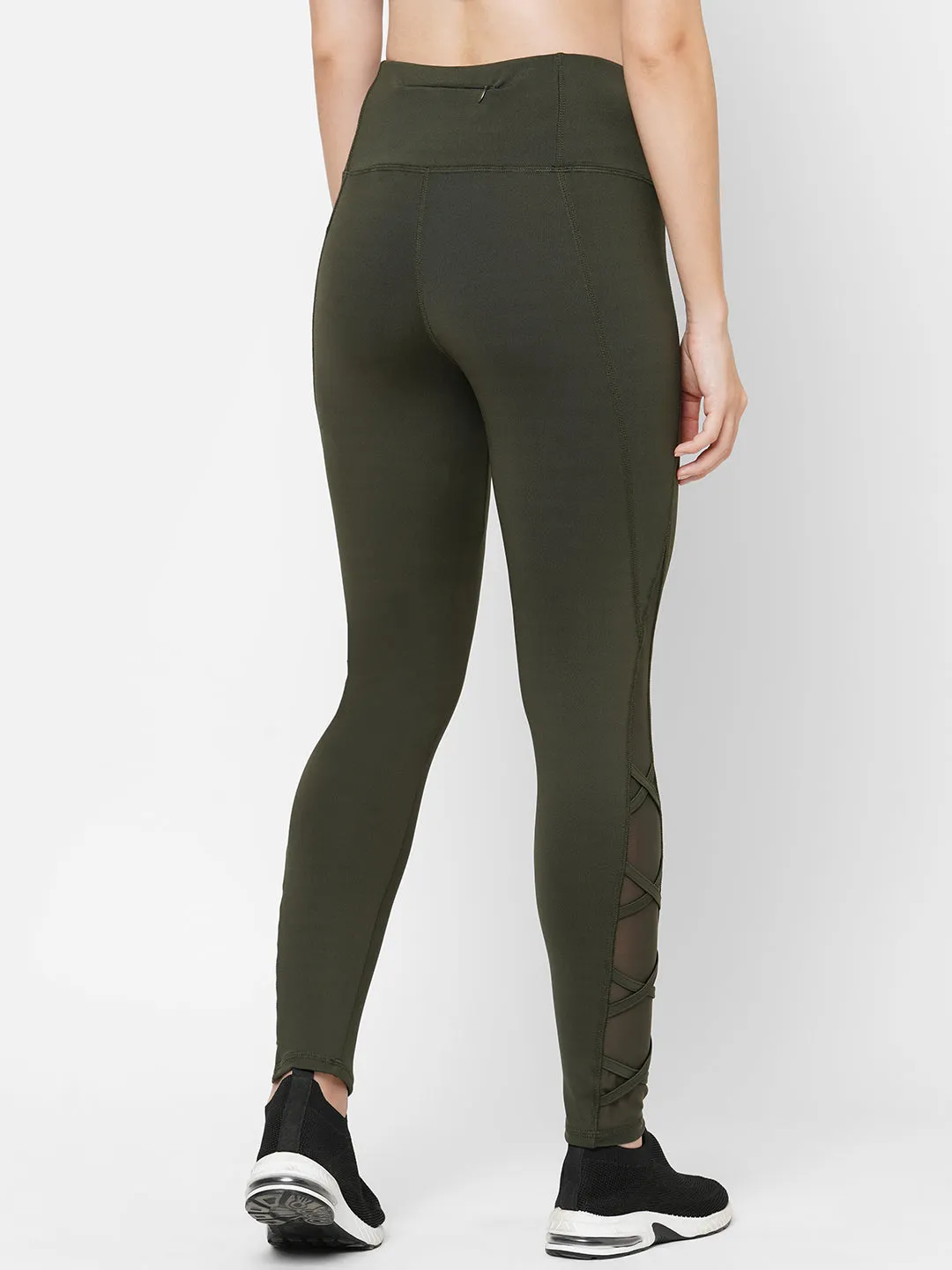 Olive Green Dry Fit Yoga Pants