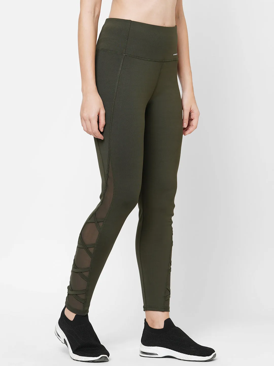 Olive Green Dry Fit Yoga Pants