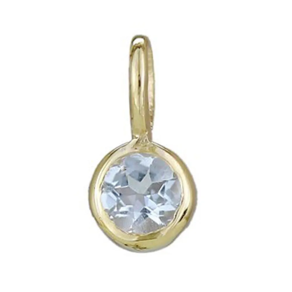 Ruby Bezel Charm - July