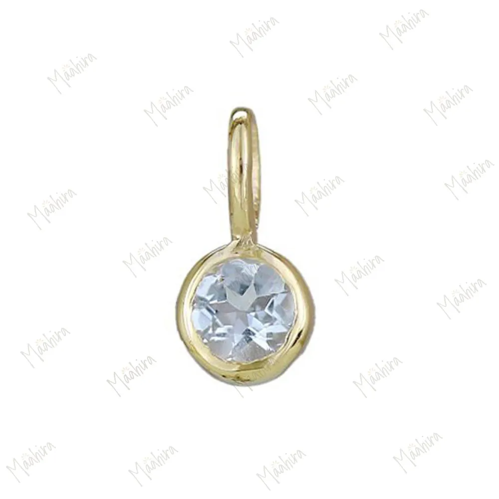 Ruby Bezel Charm - July