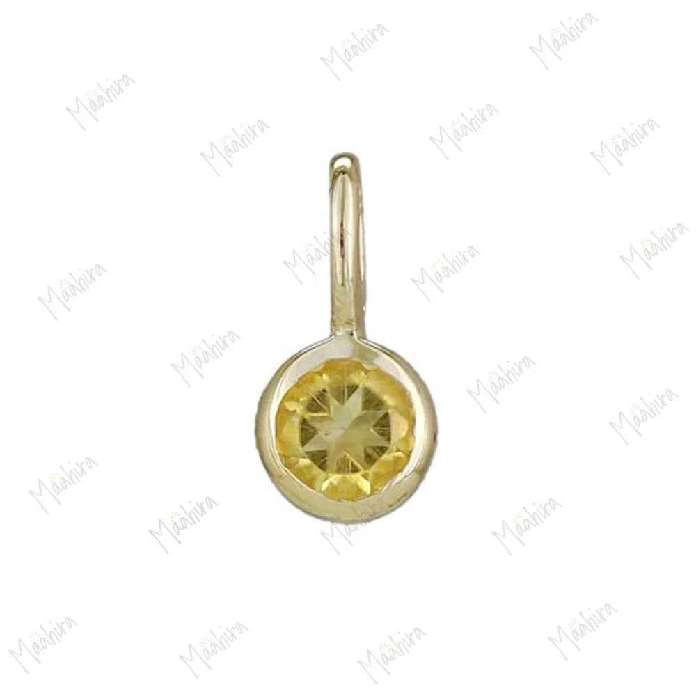 Ruby Bezel Charm - July